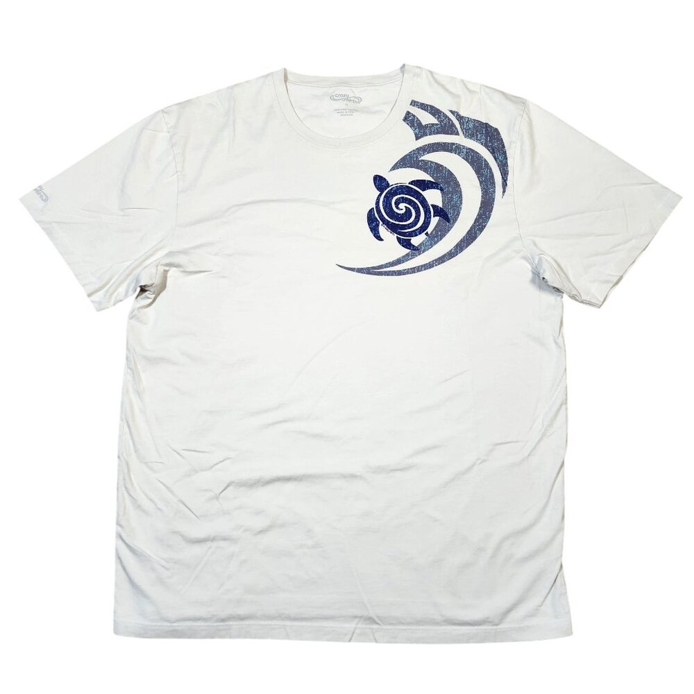 Crazy Shirts Turtle Honu Surfing Tribal Petroglyph Mens XL Gray T-Shirt